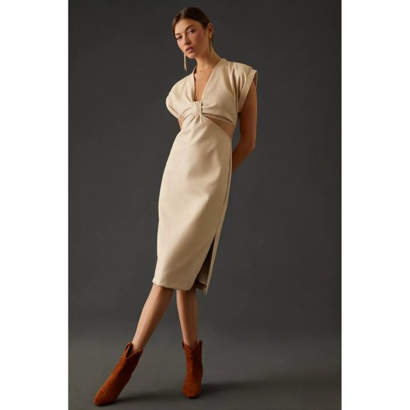 Anthropologie Eva Franco Mini Dress - Vegan Leather - Picture 2 of 5